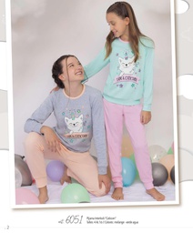 [MAR6051] LIQUIDACION ! - INV. PIJAMA INTERLOCK &quot;CATICORN&quot;