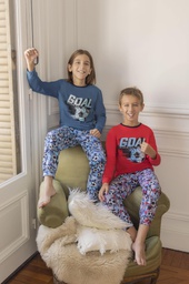 [PIA568/2] INV. PIJAMA CON ESTAMPA &quot;GOAL&quot;