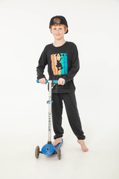 [BIAN23056/E] INV. PIJAMA NENE EN MODAL LISO &quot;SKATE&quot;