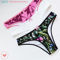 [VTG3017] PACK X 3 VEDETINAS DE MICROFIBRA ESTAMPADA