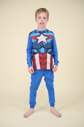 [DIS80295] LIQUIDACION ! - INV. PIJAMA DE JERSEY MODAL DISFRAZ ML AVENGERS &quot;CAPITAN AMERICA&quot;