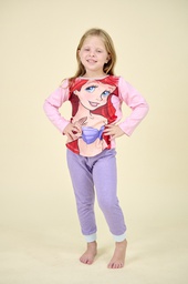 [DIS82269] LIQUIDACION ! - INV. PIJAMA ML SUBLIMADO &quot;PRINCESAS SIRENITA ARIEL&quot; DE JERSEY MODAL