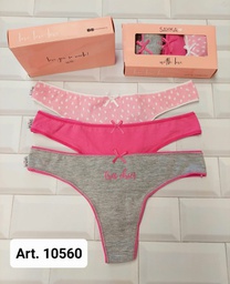 [SAY10560] PACK X3 COLALES DE ALGODON Y LYCRA ESTAMPADA