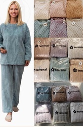 [TERRE12] INV. PIJAMA TERRENAL SUPERSOFT PELUCHE DAMA 3D -6033