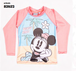 [DIS82623] VER. REMERA CON PROTECCION UV SUBLIMADA "MINNIE"