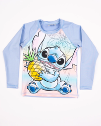 [DIS85025] VER. REMERA CON PROTECCION UV SUBLIMADA &quot;STITCH&quot;