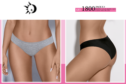 [GAB1800] PACK X 3 VEDETINA MAX ALGODÓN Y LYCRA LISO