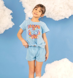 [ELE2538] OFF - 15% !! VER. PIJAMA REMERA CON NUDO Y SHORT