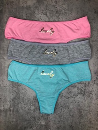 [LOV4167] PACK X3 CULOTELESSS ALGODÓN &quot;LOVELY&quot;