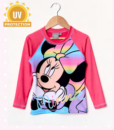 [DIS82644] VER. REMERA MANGAS LARGAR PROTECCION UV &quot;MINNIE&quot;