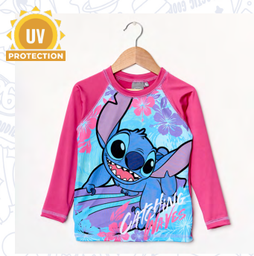 [DIS85046] VER. REMERA MANGAS LARGAS PROTECCION UV &quot;STITCH&quot;