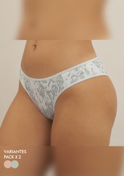 [MK11247] PACK X2 VEDETINA DE ALGODÓN Y LYCRA ESTAMPADO &quot;SNAKE&quot;