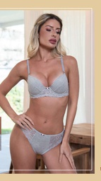 [NAT48] CONJUNTO TAZA SOFT CON BASE DE ALGODÓN Y PUNTILLA CON VEDETINA