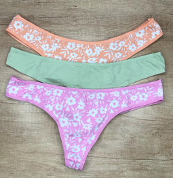 [FRA586F] PACK X3 COLALES LISA Y ESTAMPADAS DE ALGODÓN