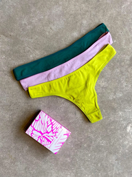 [FRA589F] PACK X3 COLALES LISA DE ALGODÓN