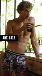 [XY1315] BOXER DE ALGODÓN Y LYCRA ESTAMPADO &quot;YUYOS&quot;