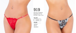 [NAT919] PACK X3 COLALES REGULABLE DE TUL BORDADO