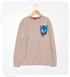[DIS85520] INV. REMERA DE ALGODÓN ESTAMPADA &quot;SONIC&quot;