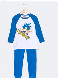 [DIS85528] INV. PIJAMA DE ALGODÓN ESTAMPADO &quot;SONIC&quot;