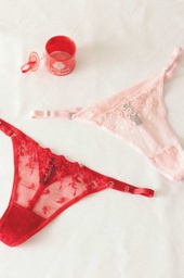 [ANDP225] PACK X2 LESS REGULABLE DE TUL BORDADO NAVIDAD