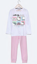 [DIS84010] INV. PIJAMA DE ALGODÓN Y PANTALON LISO &quot;KITTY&quot;