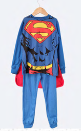 [DIS87011] INV. PIJAMA DISFRAZ DE ALGODÓN CON CAPA &quot;SUPERMAN&quot;