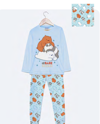 [DIS87601] INV. PIJAMA DE ALGODÓN Y MODAL SUBLIMADO &quot;WBB&quot;