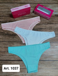 [VOL1037] PACK X3 VEDETINA MAX LISAS DE ALGODÓN Y LYCRA