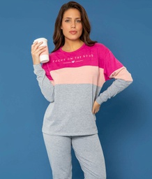 [BIANF25612] LIQUIDACION ! - INV. PIJAMA MUJER LISO TRICOLOR