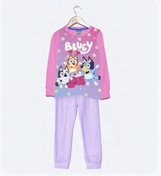 [DIS87709]  INV. PIJAMA DE ALGODÓN Y MODAL SUBLIMADO "BLUEY"