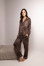 [ANDP9045]  INV. PIJAMA ABOTONADO ESTAMPADO ANIMAL PRINT