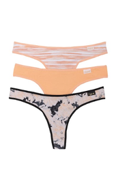 [FRA5003] PACK X3 COLALES DE ALGODÓN Y LYCRA ESTAMPADA &quot;DURAZNO&quot;