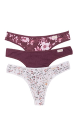 [FRA5010/E] PACK X3 COLALES ESPECIAL DE ALGODÓN Y LYCRA ESTAMPADA &quot;LIBERTY&quot;