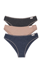 [FRA597/E] PACK X3 VEDETINA ESPECIAL DE ALGODÓN Y LYCRA &quot;DENIM&quot;