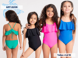 [VYO8206] VER. MALLA ENTERA NENA LISA CON VOLADO