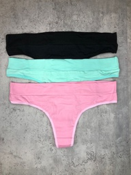 [VOL302-1] PACK X3 COLALES DE ALGODÓN Y LYCRA CON CINTURA