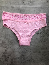 [MER73006] PACK X2 VEDETINA ROSA DE ALGODÓN Y LYCRA ESTAMPADA