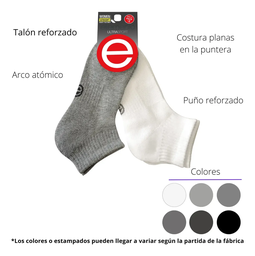 [ELE560.2] PACK X2 SOQUETE DAMA ULTRA SOFT CON TOALLA EN PLANTA