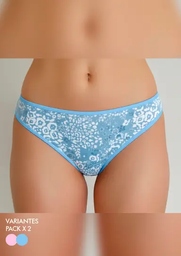 [MK11251] PACK X2 VEDETINA DE ALGODÓN Y LYCRA ESTAMPADA