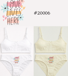 [MAR20006] CONJUNTO NENA ESTAMPADO DE ALGODÓN Y LYCRA CON BRETELES FINOS Y ESTAMPA LOCALIZADA