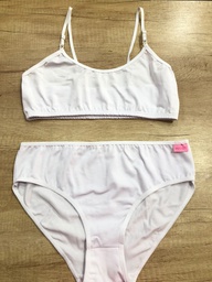 [MAR705] CONJUNTO NENA TOP DE ALGODON Y LYCRA LISO CON CULOTTE