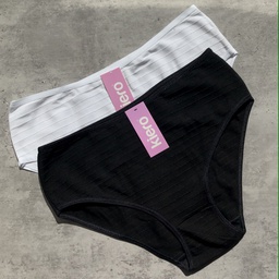 [KIE2174] PACK X2 BOMBACHA TIRO CORTO DE ALGODÓN Y LYCRA A RAYAS