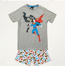 [DIS87041] VER. PIJAMA REMERA Y SHORT DE ALGODÓN ESTAMPADO "BATMAN"