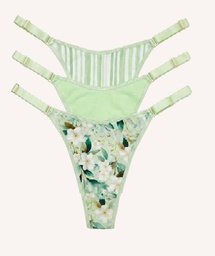 [FRA5053] PACK X3 REGULABLE DE ALGODÓN Y LYCRA ESTAMPADA "BOTANICAL"
