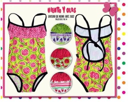 [VYO1102] MALLA ENTERA NENA ESTAMPADA "SANDIAS"